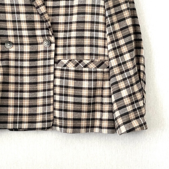 We The Free Plaid Oversized Blazer Jacket - Picture 5 of 12